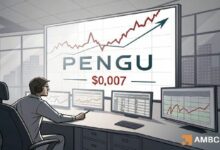 بطاريق بودجي: كيف يمكن لمنطقة العرض عند 0.008 دولار أن تحدد الخطوة القادمة لـ PENGU