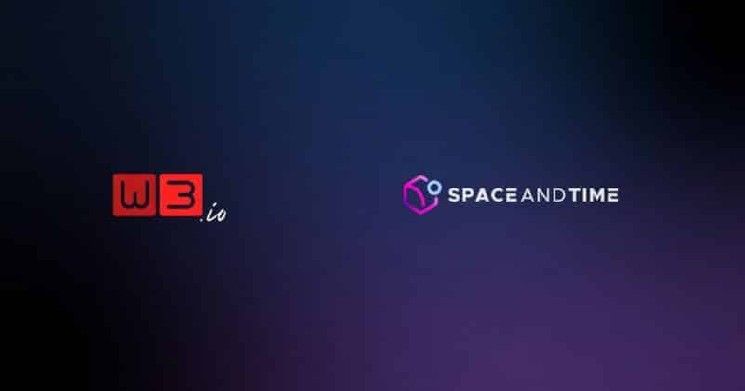 W3.io تتعاون مع Space and Time لتقديم طبقة إثبات شاملة لسير العمل المالي المدعوم بالذكاء الاصطناعي