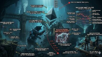 سعر الإيثيريوم يهبط دون مستوى الدعم والدببة تتحكم في الزخم