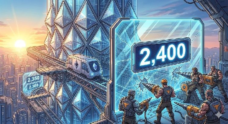 سعر إيثريوم يرتفع تدريجياً، هل يتمكن المضاربون على الصعود من كسر حاجز 2,400 دولار؟