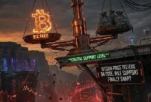 سعر البيتكوين على حافة الهاوية: هل سينهار مستوى الدعم أخيرًا؟