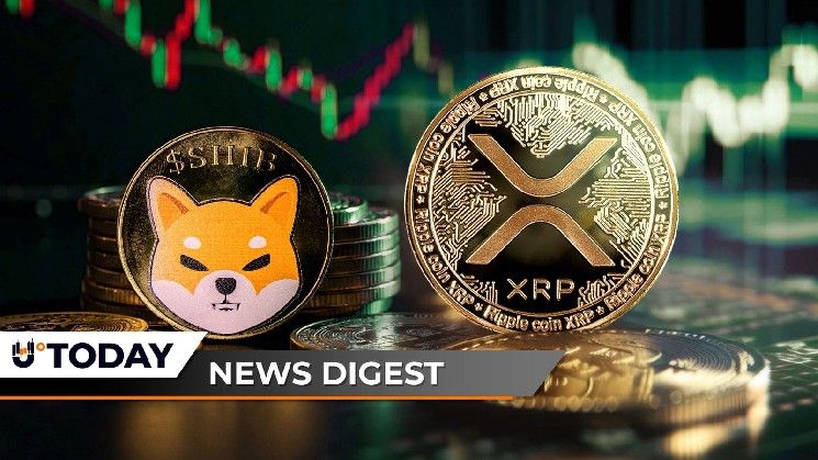 تتصدر XRP تدفقات صناديق الاستثمار المتداولة أمام بيتكوين وإيثريوم، ويقفز معدل حرق شيبا إينو 3230%، ومايكل سايلور يدحض ادعاءات أن آدم باك هو ساتوشي — ملخص U.Today الإخباري