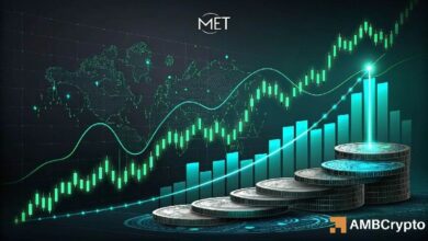 ميتيورا (MET) تقفز 30% مع ارتفاع حجم التداول بنسبة 3000% – هل تستطيع الصمود؟