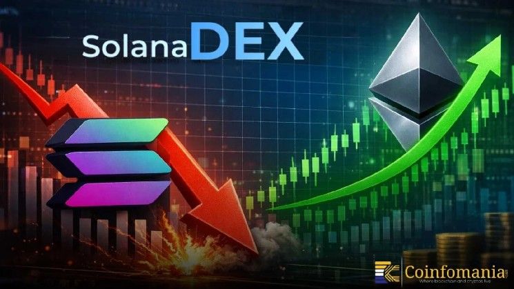 تراجع حجوم التداول في بورصة سولانا اللامركزية مع تقدم إيثريوم في السوق