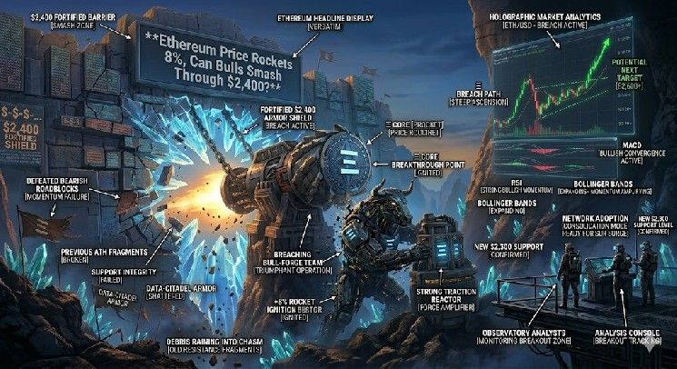 سعر الإيثيريوم يصعد 8%: هل يستطيع المشترون اختراق حاجز 2400 دولار؟