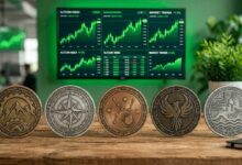 أبرم 5 عملات رقمية بديلة عالية القيمة السوقية تتجاوز أداء السوق في 2026