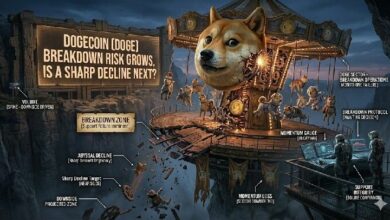 مخاطر انهيار دوجكوين (DOGE) تتصاعد: هل يليه انخفاض حاد؟
