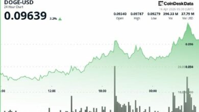 دوجكوين يقفز 4.5% ليُقارب 10 سنتات ويتفوق على البيتكوين والإيثيريوم