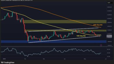 توقعات سعر إيثريوم: ETH يواجه المتوسط المتحرك لـ100 يوم مع بقاء دعم 2000 دولار مفتاح الحسم