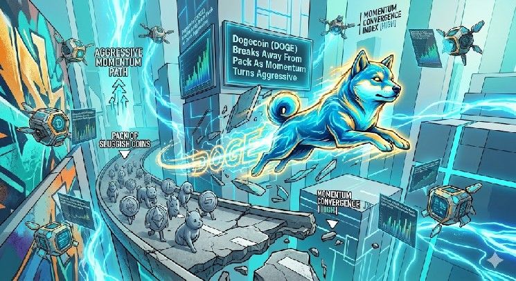 دوجكوين (DOGE) ينفصل عن القطيع مع تحول الزخم إلى عدواني