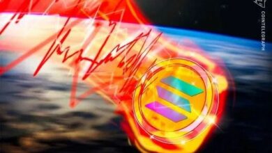 عنوان مترجم: معدل التمويل السلبي لـ SOL يكشف عن تراجع الطلب عليها