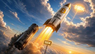 بائعون للبيتكوين يجنون الأرباح فوق 80,000 دولار، لكن الطلب على الصناديق المتداولة يبقي آمال الصعود إلى 90,000 دولار قائمة