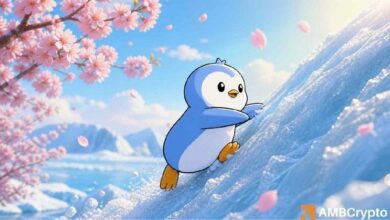 بطريق "PENGU" يخسر زخم صعوده بنسبة 66% في أبريل – هل يستطيع الثوار استئناف التقدم؟