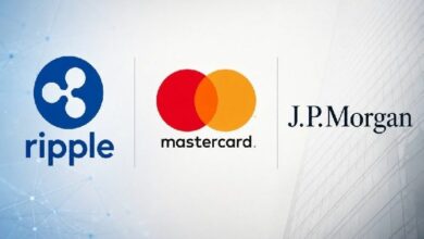 ريبل (XRP) وJPMorgan وMastercard يعلنون عن شراكة غير متوقعة—وهي الأولى من نوعها