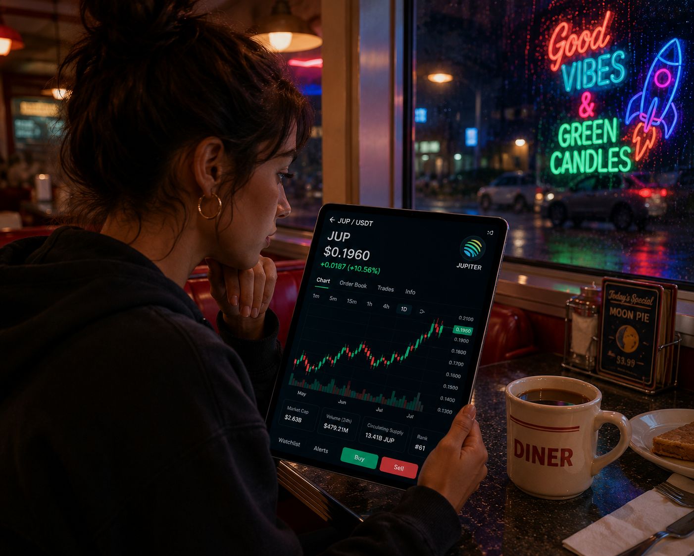 JUP يرتفع بدفع من الترميز، الثيران تستهدف اختراق 0.20 دولار