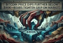 سعر البيتكوين يهبط دون 80 ألف دولار—الدببة تشدد قبضتها على السوق
