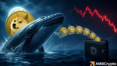 حوت دوجكوين يخسر 3.87 مليون دولار – هل يصمد دعم 0.10 دولار لـ DOGE؟