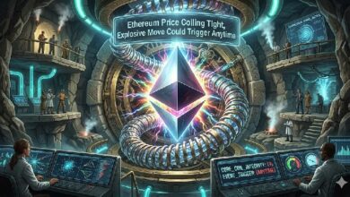 سعر الإيثريوم في انكماش حاد، حركة انفجارية محتملة في أي لحظة