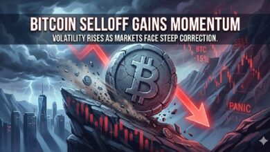 **سعر البيتكوين يواصل الانخفاض الحاد مع انهيار الدعم الرئيسي**