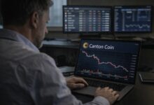 **كانتون (CC) يتراجع عن أعلى مستوياته وسط صعوبة الثيران دون 0.17 دولار**