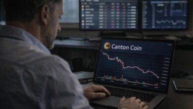 **كانتون (CC) يتراجع عن أعلى مستوياته وسط صعوبة الثيران دون 0.17 دولار**