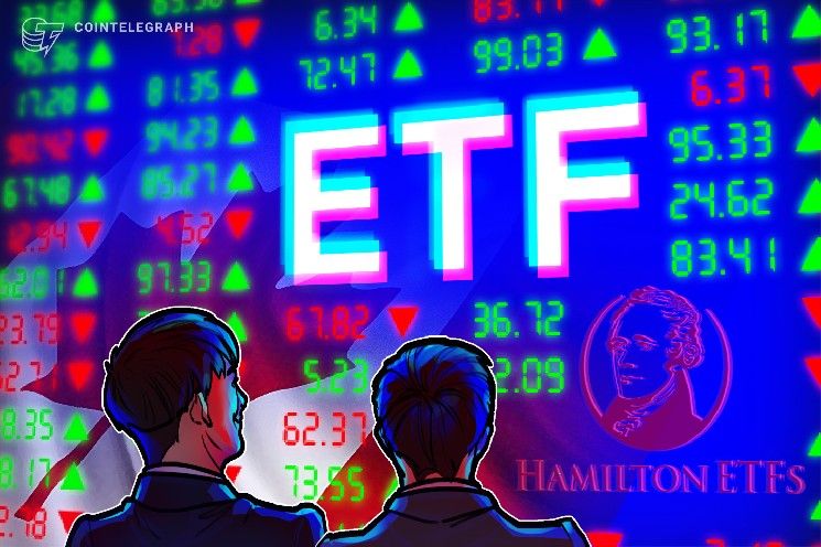 هاملتون لإدارة الصناديق يتقدم بطلب لإدراج صندوق مؤشرات بيتكوين برافعة مالية في كندا