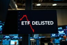 صناديق المؤشرات المتداولة ذات الرافعة المالية المرتبطة بالعملات الرقمية ضمن أكثر من 20 صندوقاً تم شطبها في أبريل، معظمها لم يستمر لعام