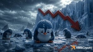 بطريق بودجي ينخفض 14% بعد فتح 712 مليون رمز: هل يستطيع PENGU التعافي؟