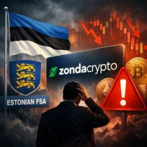 هيئة الرقابة المالية الإستونية تحذر مستثمري منصة Zondacrypto من انتهاك قانون MiCA