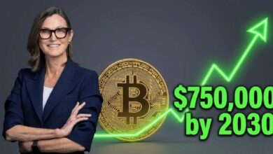 كاثي وود تضاعف رهانها: ARK Invest تضع سعرًا أساسيًا للبيتكوين عند 750,000 دولار بحلول 2030
