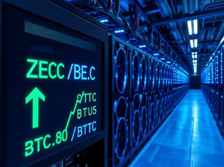 بيانات تكشف: تعدين Zcash أصبح أكثر كفاءة في استهلاك الطاقة بـ 4 مرات من البيتكوين