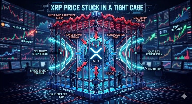 سعر XRP محاصر في قفص ضيق—ضغوط الاختراق تتصاعد
