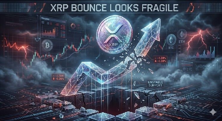 ارتفاع سعر XRP يبدو هشًا، ومخاطر انخفاض جديد تتصاعد