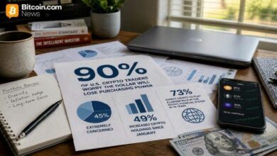 أوكي: 90% من متداولي العملات الرقمية في أمريكا يخشون انخفاض القوة الشرائية للدولار