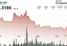 "XRP يستقر قرب 1.32 دولار مع فشل الاختراق وتركيز على تضييق نطاق التداول"
