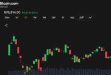 سعر بيتكوين يتوقف بالقرب من دعم 76 ألف دولار مع انكماش التقلبات