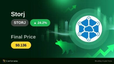 **STORJ يقفز فوق 0.13 دولار – ارتفاع بنسبة 24.2% في 30 دقيقة فقط**
