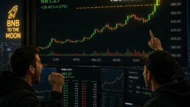 عنوان: BNB يستهدف اختراقًا نحو 720 دولارًا رغم الإشارات المتضاربة