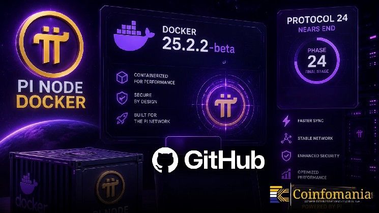 إطلاق Pi Node Docker 25.2.2 بيتا على GitHub مع اقتراب نهاية البروتوكول 24