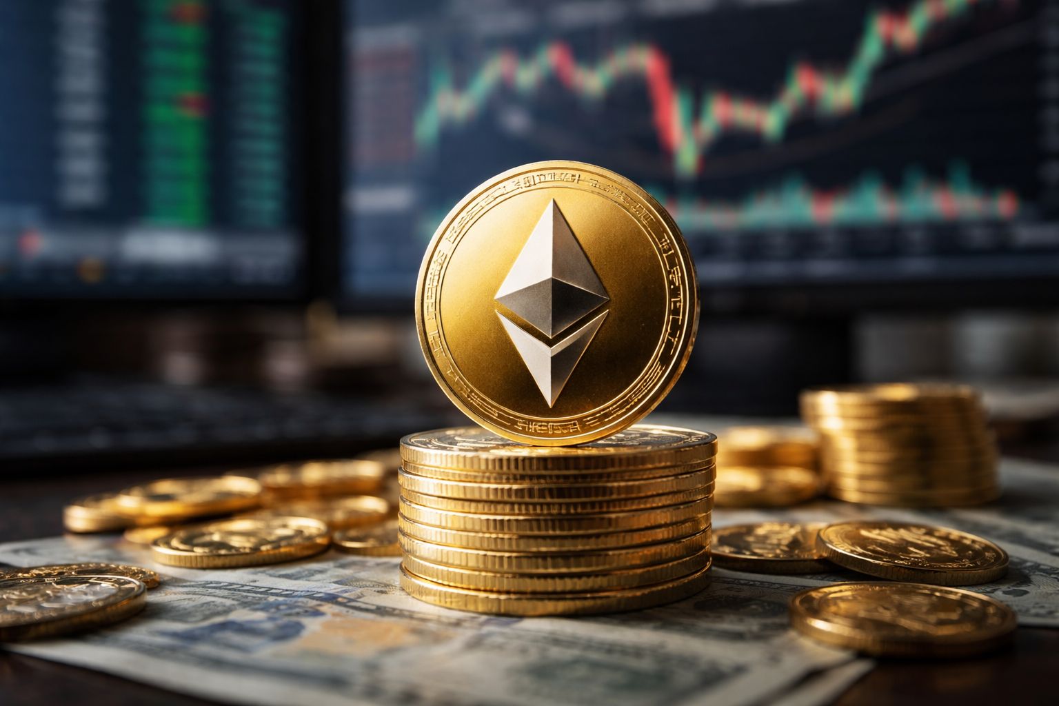إيثيريوم يواجه ضغوط بيع متصاعدة: هل ينخفض ETH دون 2,200 دولار؟