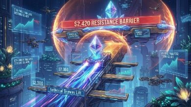 سعر الإيثيريوم يحاول تمديد المكاسب، 2,420 دولارًا تقف في الطريق