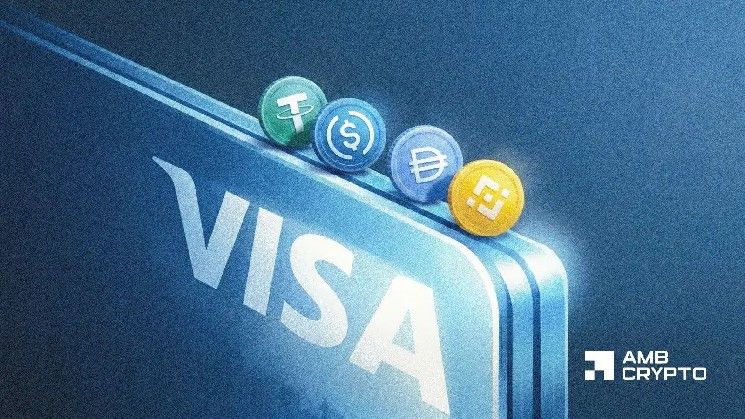 "تكملة قابلة للتطبيق" – فيزا توسع شبكات العملات المستقرة بارتفاع الطلب 50%