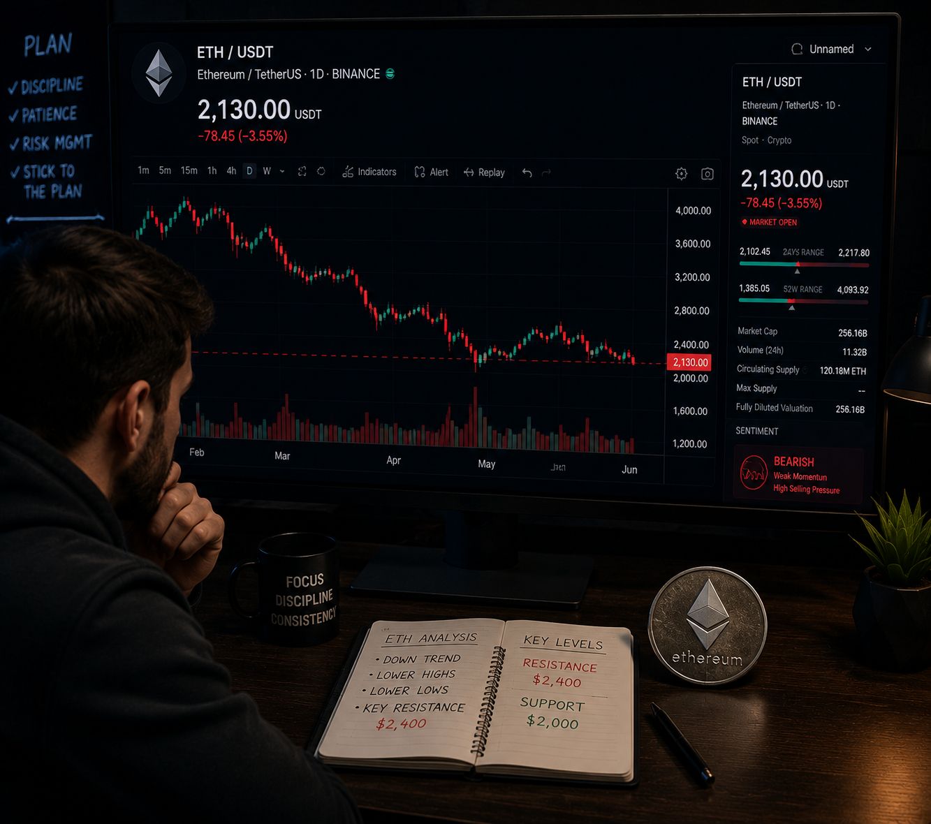 إيثريوم يهبط دون مستويات رئيسية مع تدفقات خروج صناديق الاستثمار المتداولة التي تثير مخاوف جديدة من عمليات بيع