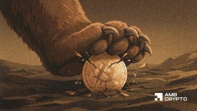 بيتكوين تهبط إلى أدنى مستوى محلي عند 61.4 ألف دولار مع بيانات رئيسية تشير إلى انعطاف هابط كبير