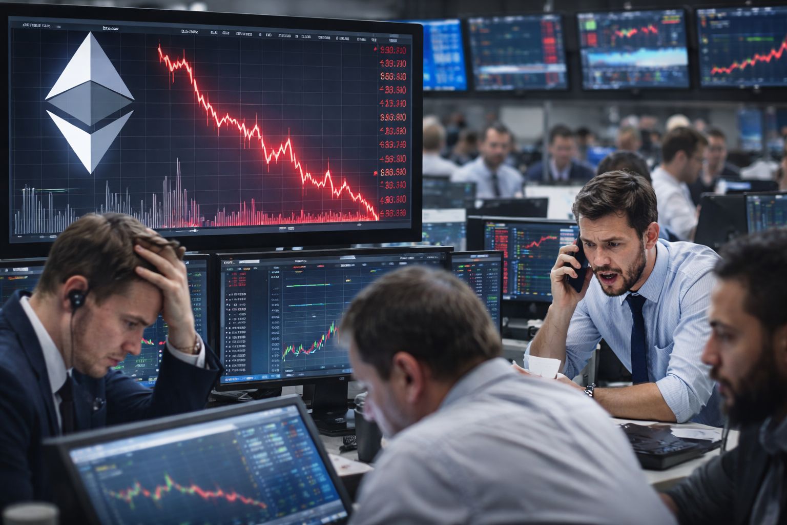 هل يستطيع مضاربو الإيثريوم (ETH) الدفاع عن دعم 1500 دولار الحاسم مع تعمق التصحيح؟ توقعات السوق