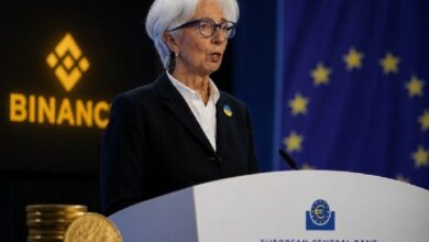 رئيسة البنك المركزي الأوروبي لاغارد تتهم بعرقلة خدمات بينانس في أوروبا