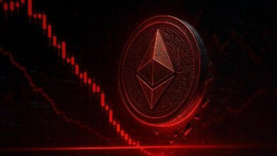 سعر إيثريوم اليوم يصل إلى 1,674 دولارًا وسط ضغوط هابطة ورسوم DeFi المتصاعدة