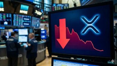 تراجع سعر XRP إلى منطقة الخطر مع سيطرة الدببة