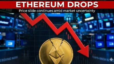 عائد سعر الإيثريوم من مستوى 2000 دولار مع استمرار ضغط البيع