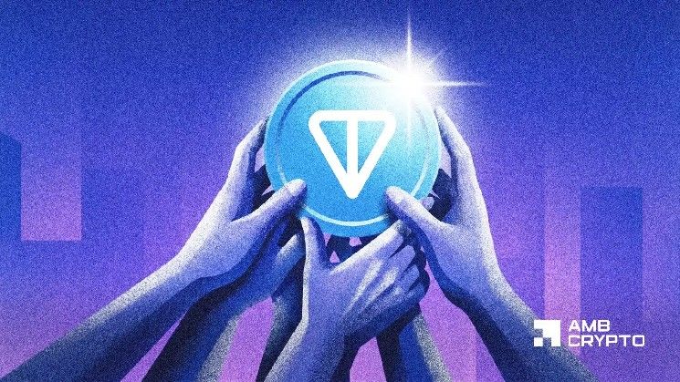 عنوان مترجم: لماذا يرتفع تونكوين اليوم؟ مشترو TON يدافعون عن هذه المنطقة الرئيسية